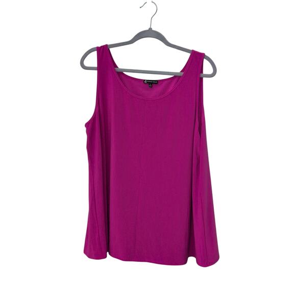 Franne Golde 2-Piece Jacket & Top Luxe Stretch Set Purple XXL - Picture 6 of 6